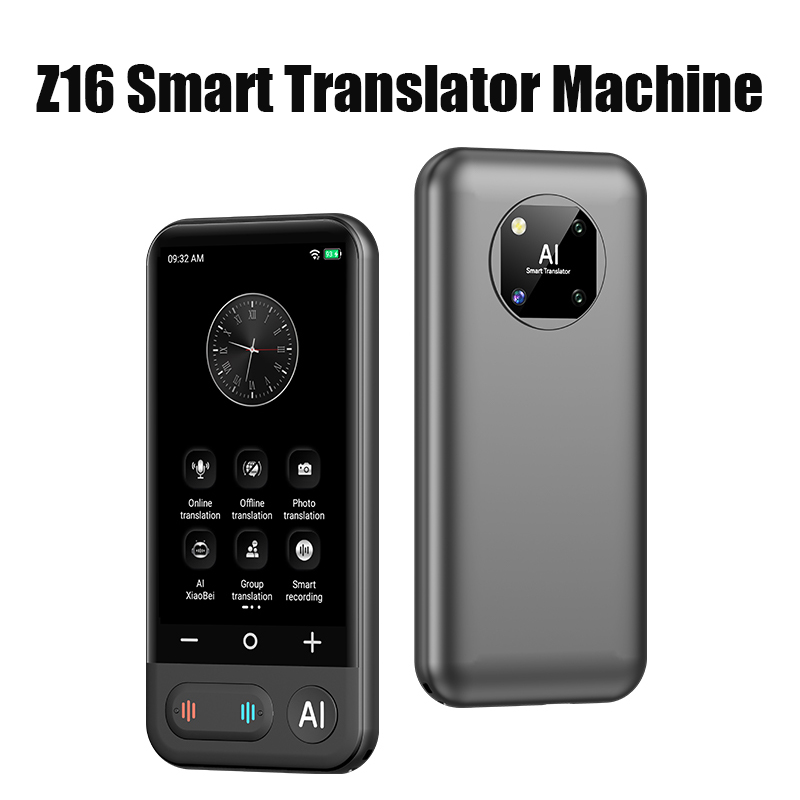 Portable Translator Device - Z16 ポータブルスマート翻訳機 AI オフィス精密瞬時音声オフライン翻訳 ビジネス旅行＆観光翻訳