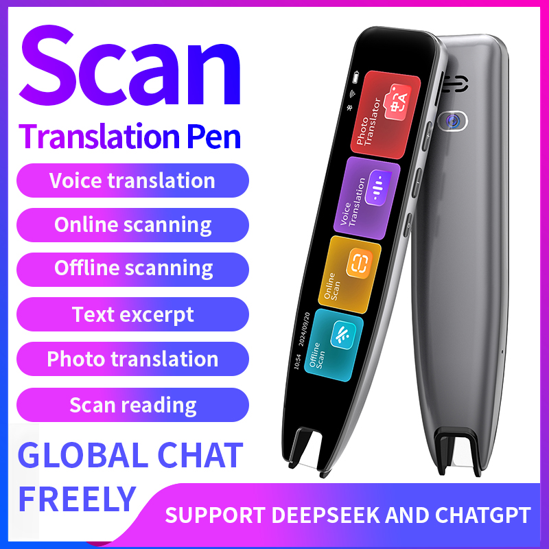 Portable Translator Device - スキャントランスレーターペン、ディスレクシアツール、言語翻訳デバイス、テキスト読み上げペン、142言語オンライン/10言語オフライン対応