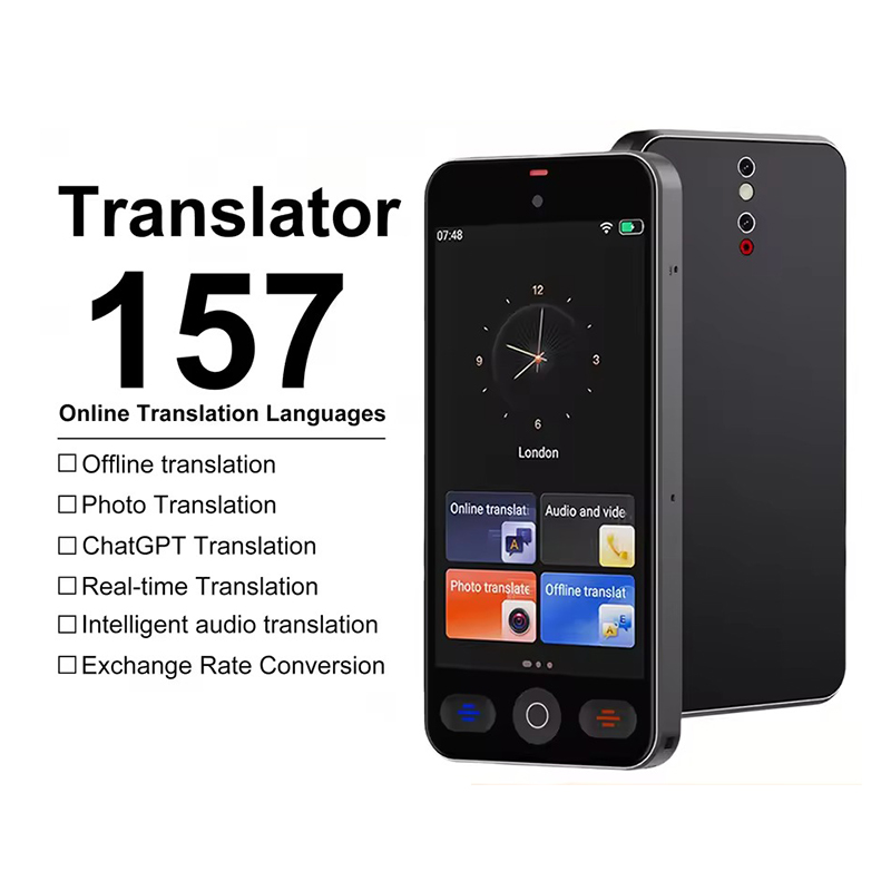 Portable Translator Device - S10 Pro 言語翻訳機 152言語対応 音声ポータブルAI翻訳 オフライン翻訳対応