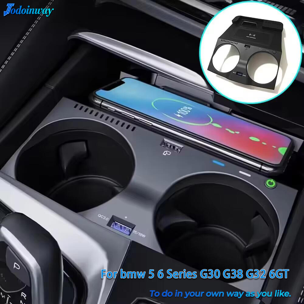 Wireless Phone Charger Pad - 車載電話ホルダーワイヤレス充電器 BMW 5 6 シリーズ G30