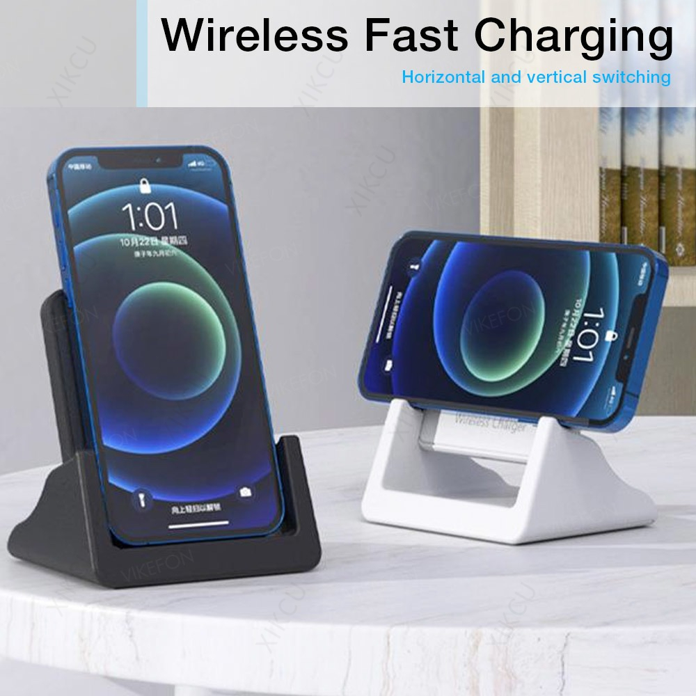 Wireless Phone Charger Pad - デスクトップ取り外し可能電話ホルダー スタンド充電器パッド iPhone 16 15 14