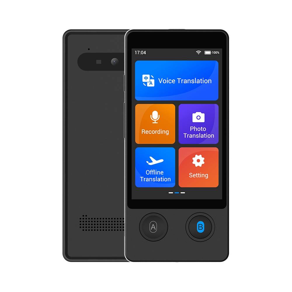 Portable Translator Device - Wooask-W12言語の翻訳デバイス,wifiは不要,リアルタイムの音声翻訳,144言語,旅行やビジネスに最適