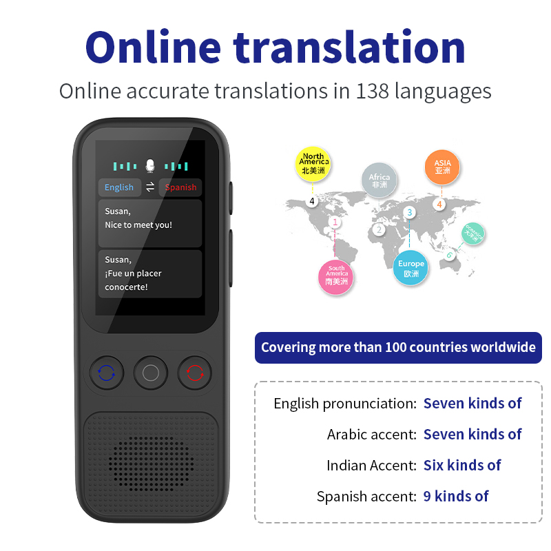 言語翻訳機 オフライン音声写真翻訳 2025 ポータブル翻訳 - Portable Translator Device のレビューと価格