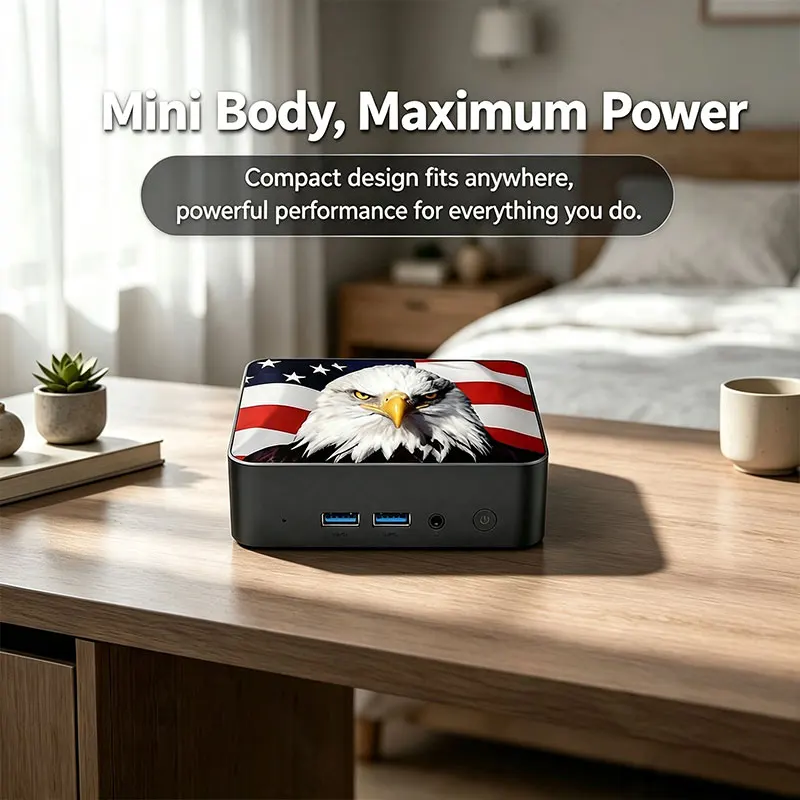 スリムなカナダ国旗デザインのミニデスクトップPC 2026  - Mini Pc Windows のレビューと価格