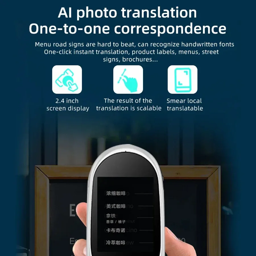 オフラインF1スマートインスタント音声翻訳機は126言語に対 - Portable Translator Device のレビューと価格