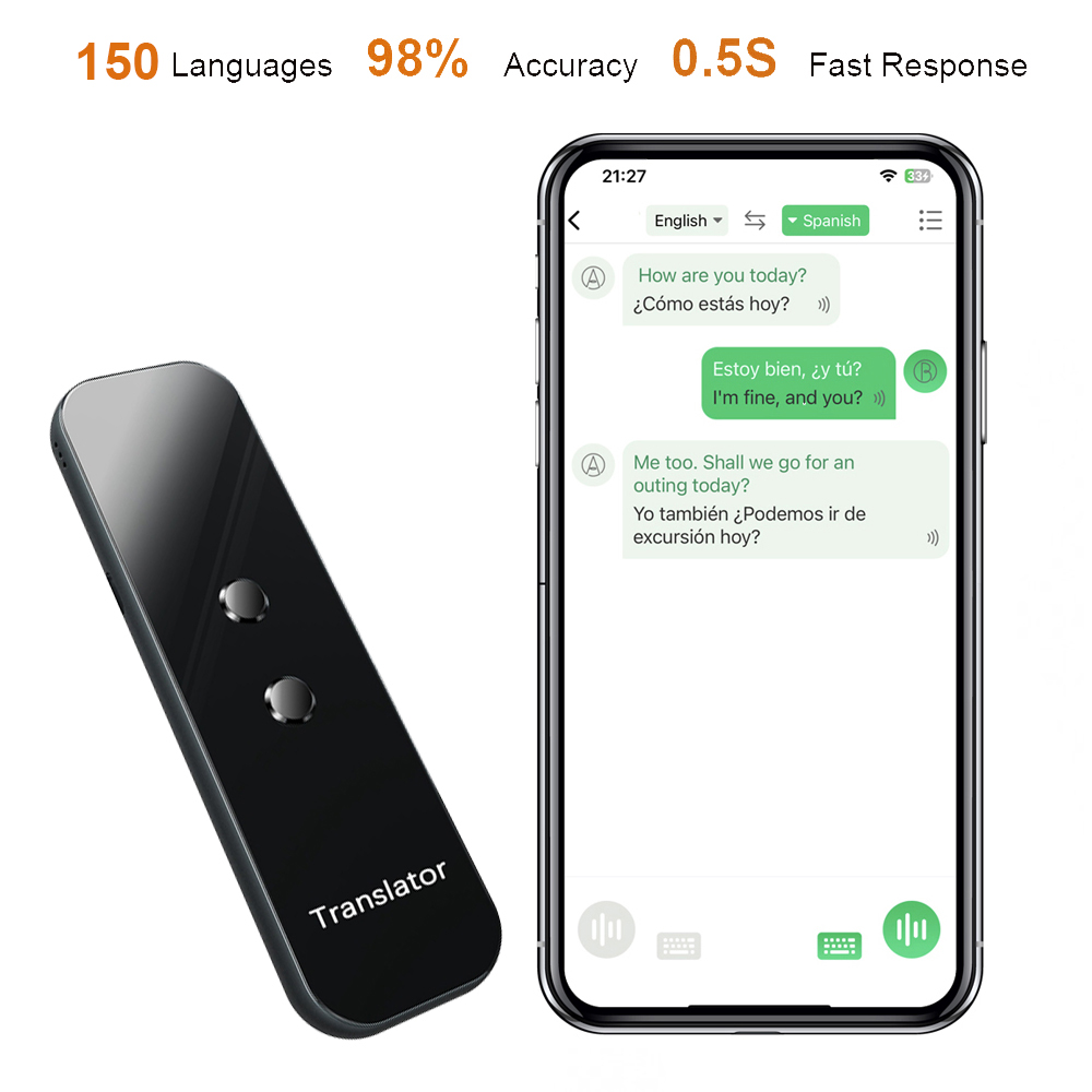 1台のPCインスタント言語翻訳機、150言語対応、旅行、ビジ - Portable Translator Device のレビューと価格