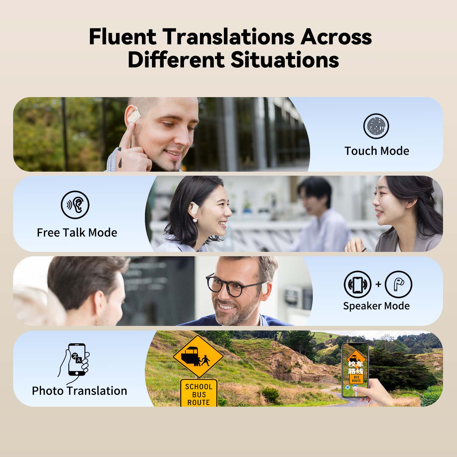 Wooask M9 翻訳イヤホン、双方向リアルタイム音声翻訳 - Portable Translator Device のレビューと価格
