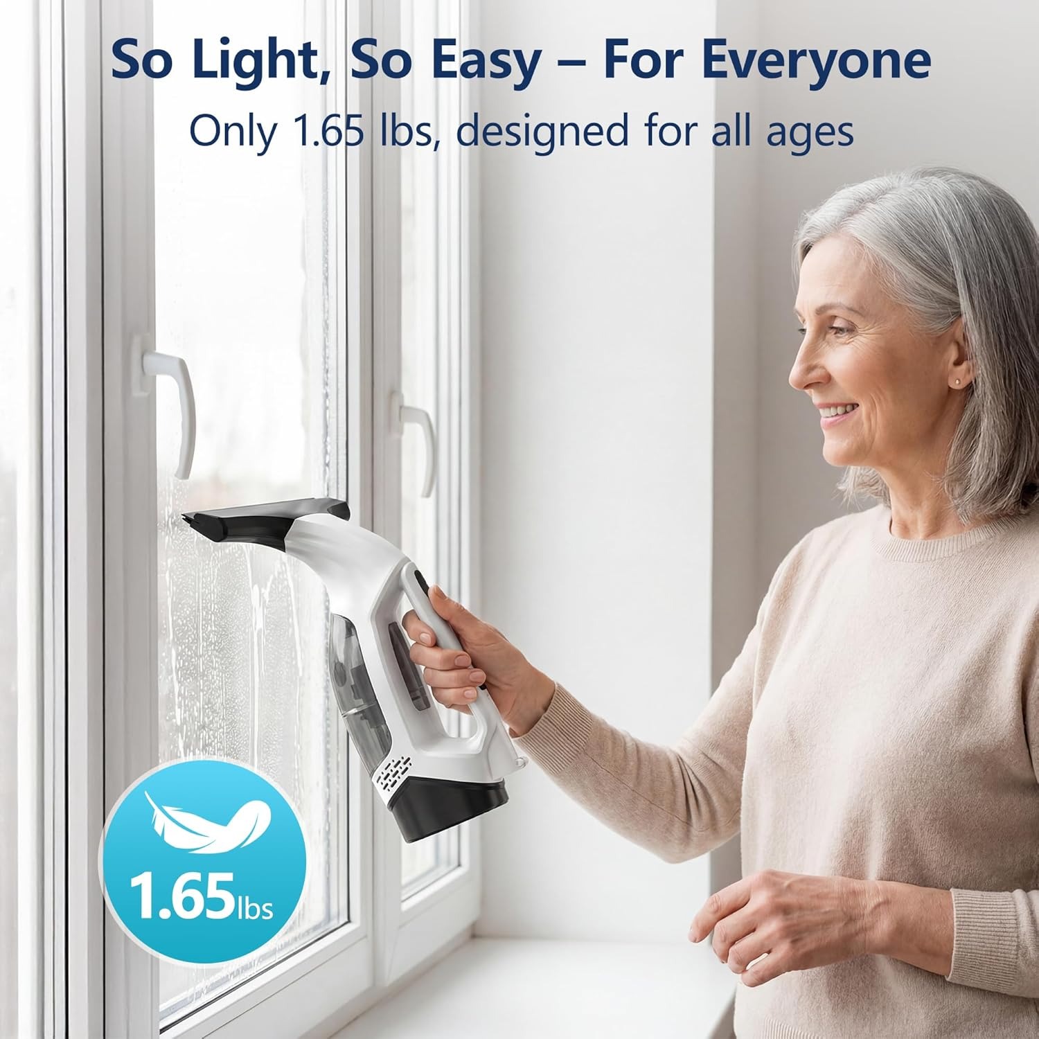 2000Pa ハンドヘルド窓掃除機コードレス電動ガラスクリー - Electric Gadget のレビューと価格