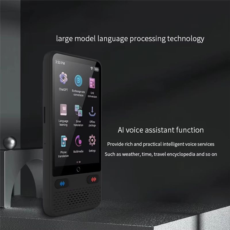 [A51I デジタル]ポータブル言語翻訳機 138種類のリア - Portable Translator Device のレビューと価格