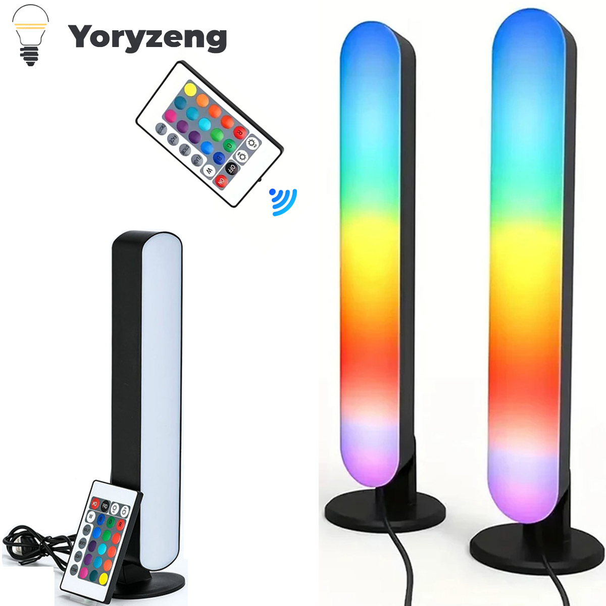 RGBスマートLEDストリップナイトライト、リモコン付き、部 - Rgb Desk Lamp Smart のレビューと価格