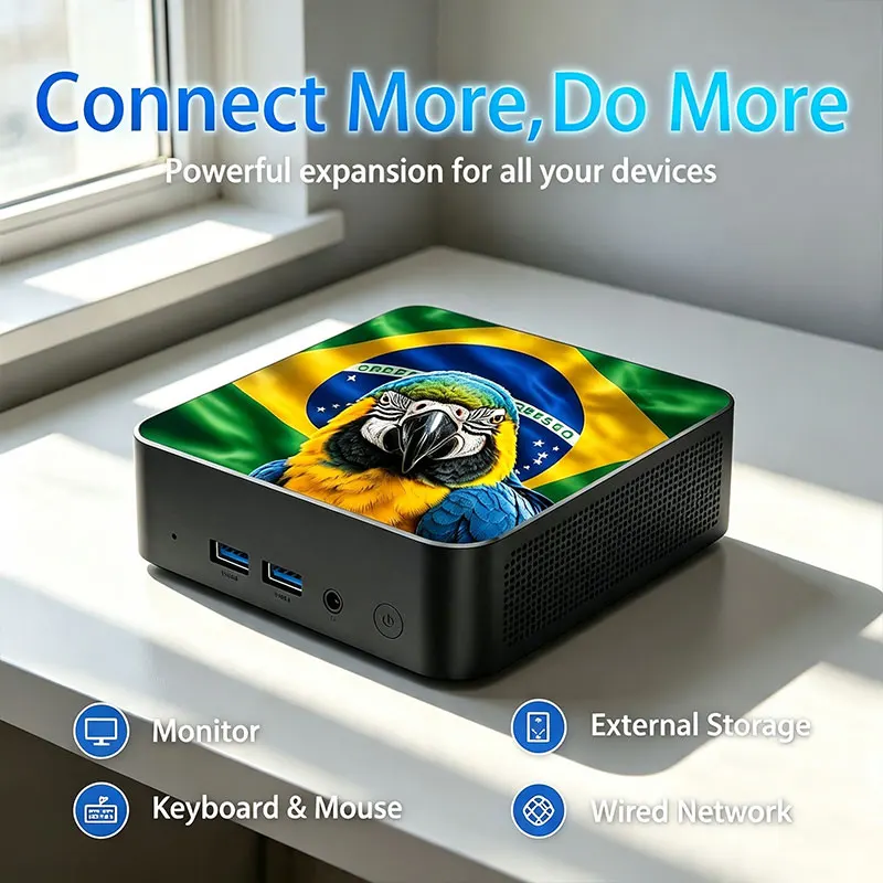 新入荷 メキシコ ブラジル国旗柄 パワフルなポータブルミニゲ - Mini Pc Windows のレビューと価格