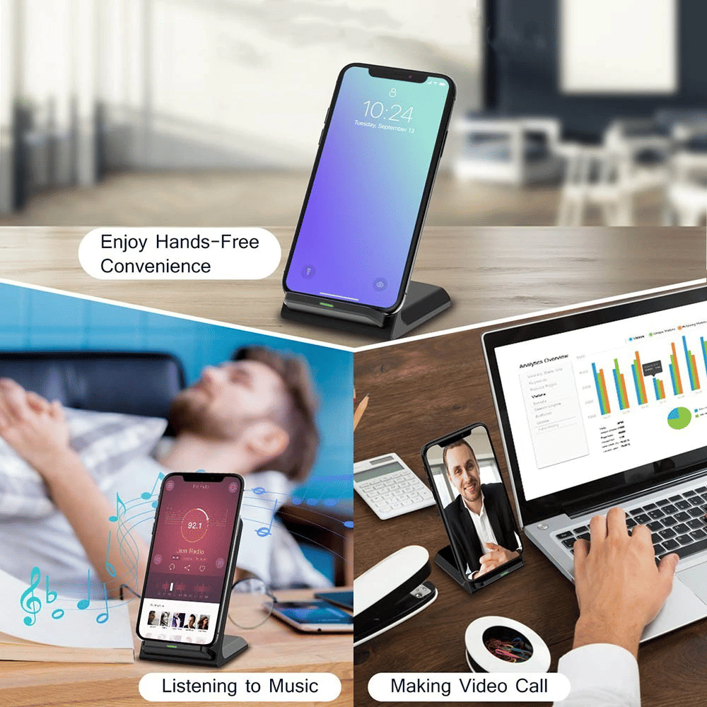 Qiワイヤレス高速充電器充電パッドスタンドドック（サムスンギ - Wireless Phone Charger Pad のレビューと価格