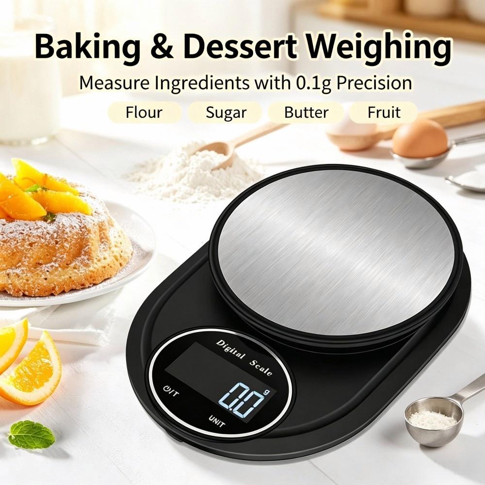 2KG 0.1g ミニポータブルデジタルキッチンスケール、丸 - Electronics & Gadgets Icon のレビューと価格