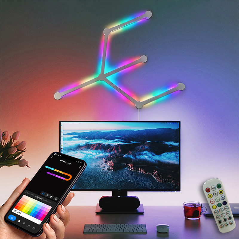 RGBライトバー、音楽リズム同期用のBluetoothアプリ - Rgb Desk Lamp Smart のレビューと価格