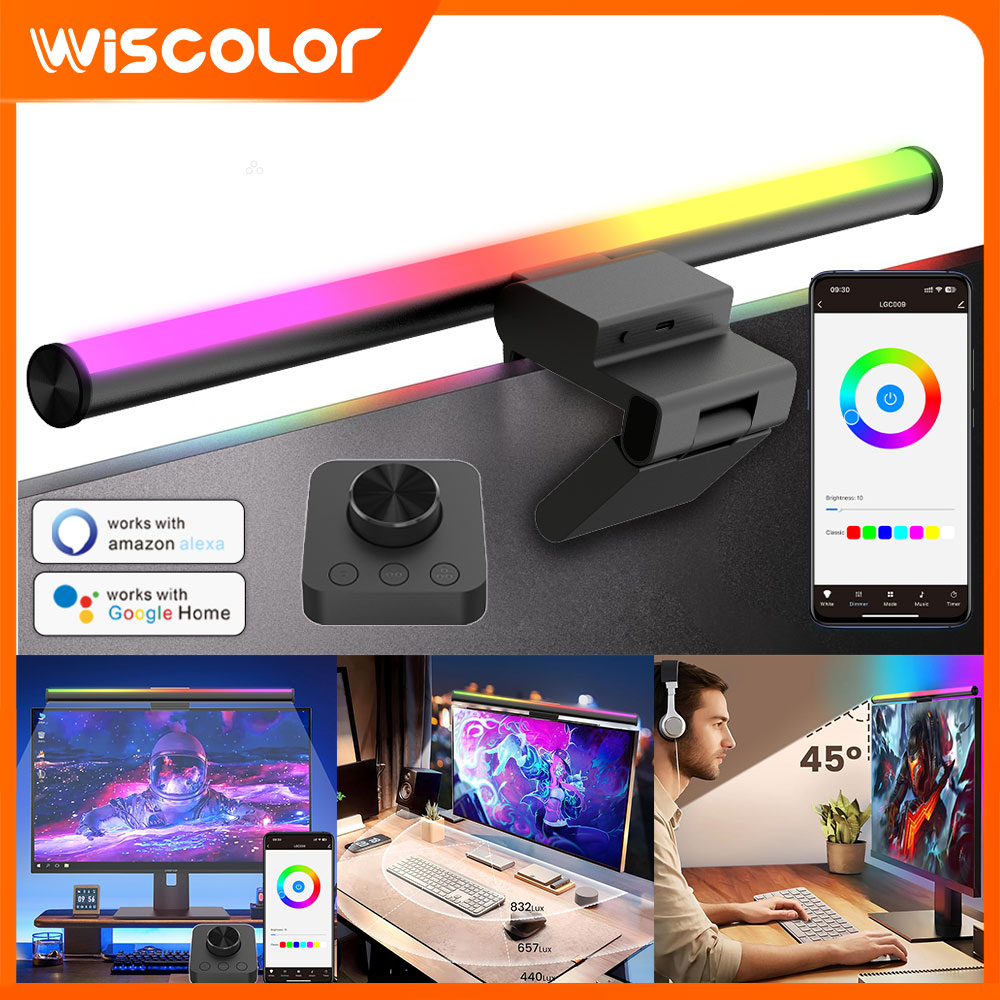 RGBスマートWiFiモニターライトバーセットアップLEDラ - Rgb Desk Lamp Smart のレビューと価格