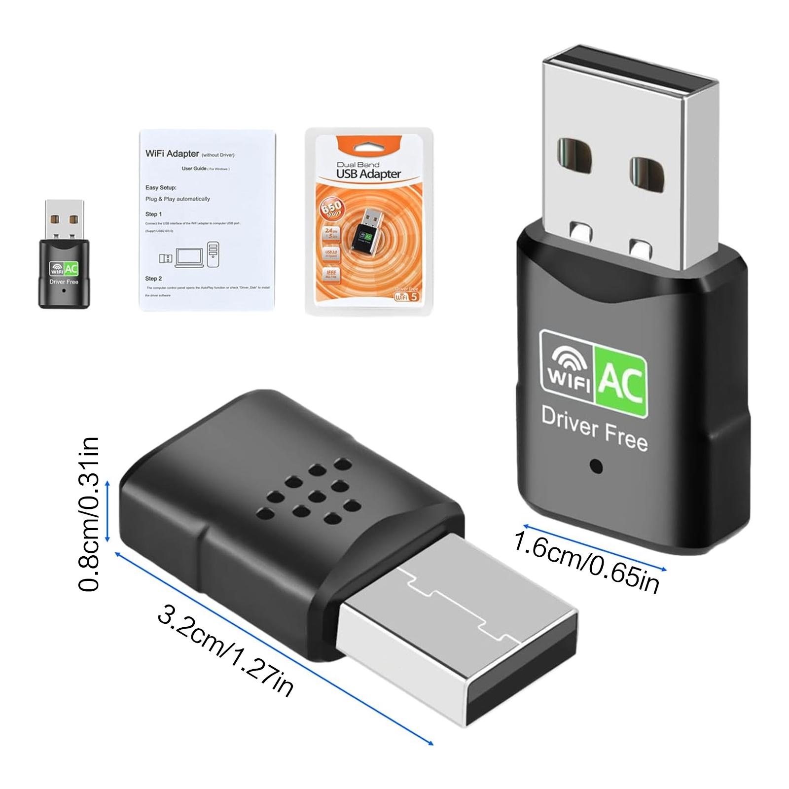 AC600 USB WiFi アダプター、デュアルバンド 2 - Mini Pc Windows のレビューと価格